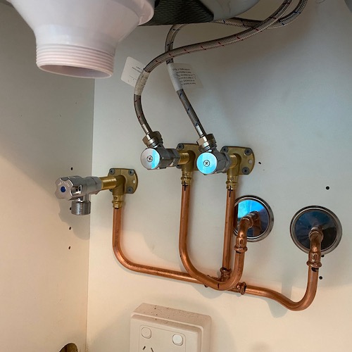 under sink plumbing